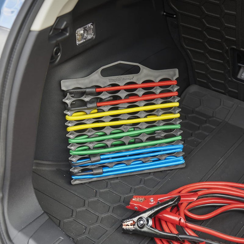 Wrap-It Storage Bungee Buddy by - Bungee Cord Holder (2-Pack) - Storage for Assorted Size Heavy Duty Bungee Cords or Straps with Hooks for Automotive and Garage Organization - Image 5